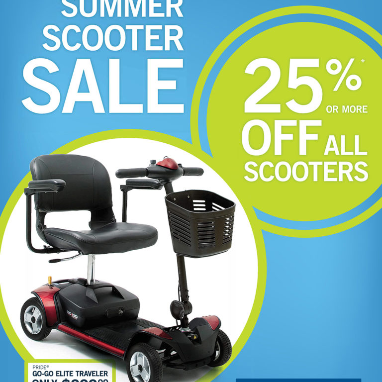 A Summer Scooter Sale retail point-of-purchase display